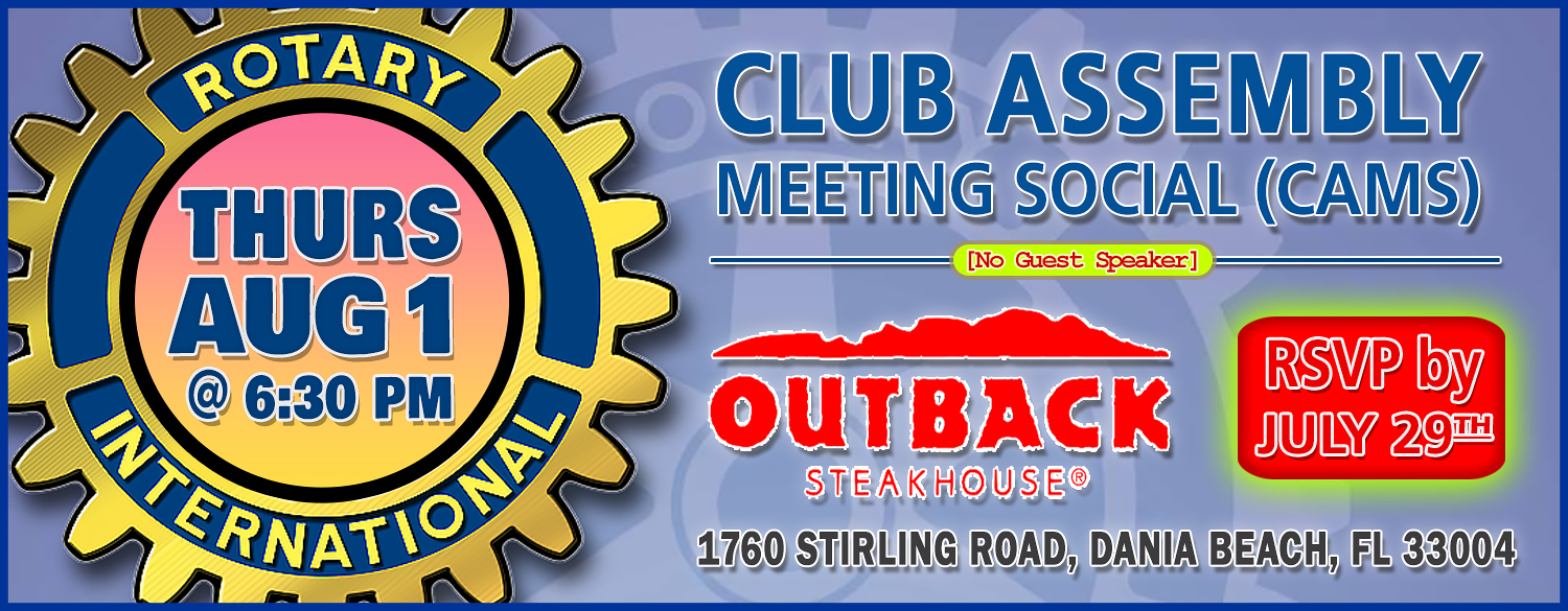 Club Assembly Meeting Social (No Guest Speaker)